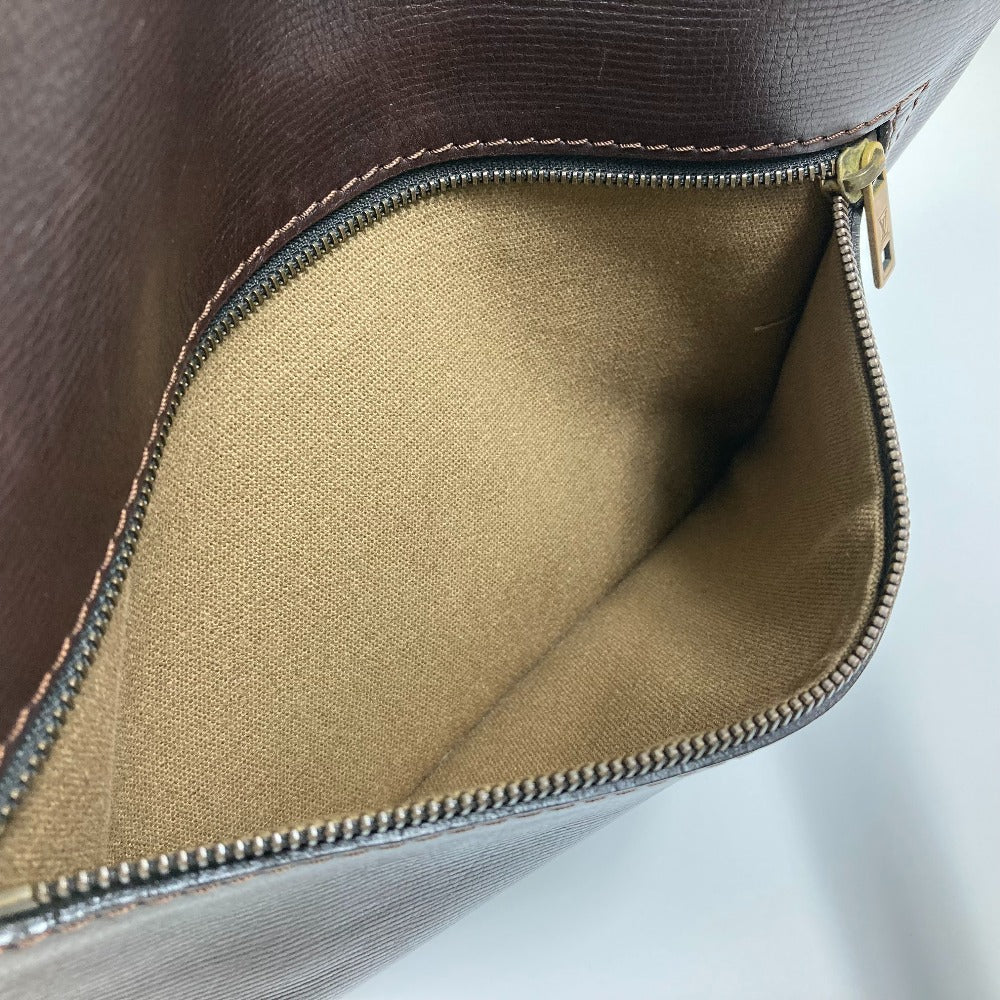 LOUIS VUITTON Shoulder Bag M93453 Utah leather Brown Utah Pochette Shawny MM