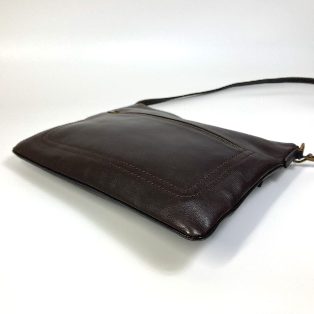 LOUIS VUITTON Shoulder Bag M93453 Utah leather Brown Utah Pochette Shawny MM