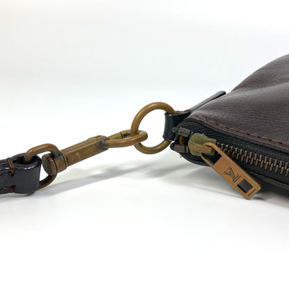 LOUIS VUITTON Shoulder Bag M93453 Utah leather Brown Utah Pochette Shawny MM