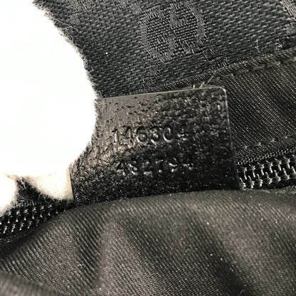 GUCCI Waist bag 146304 GG canvas / leather black GG Belt bag