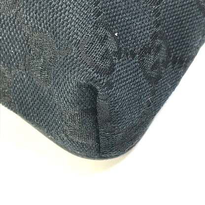 GUCCI Waist bag 146304 GG canvas / leather black GG Belt bag