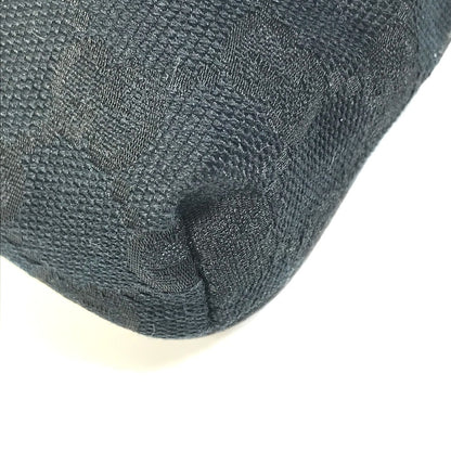 GUCCI Waist bag 146304 GG canvas / leather black GG Belt bag