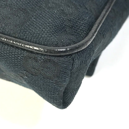 GUCCI Waist bag 146304 GG canvas / leather black GG Belt bag