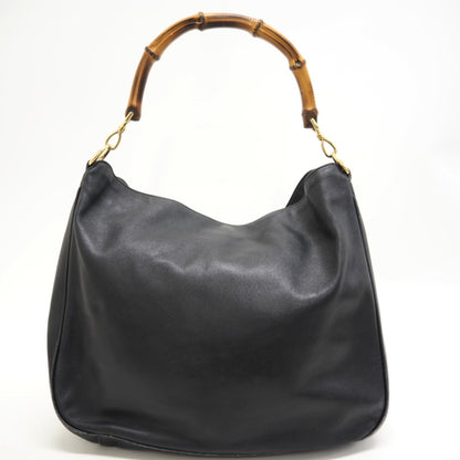 GUCCI Shoulder Bag 001 2852 1577 0 Leather, Bamboo black Bamboo