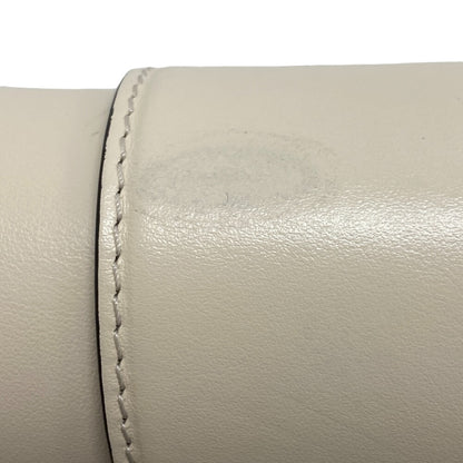 LOUIS VUITTON Shoulder Bag M55950 Calfskin Ivory LV logo Ponneuf Women Used Authentic