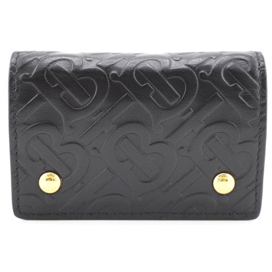 BURBERRY Coin case leather black Monogram Monogram
