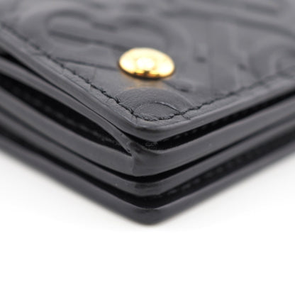 BURBERRY Coin case leather black Monogram Monogram