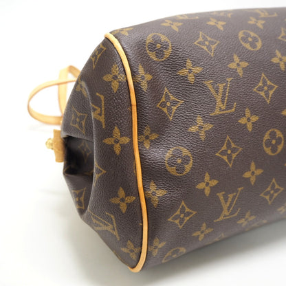 LOUIS VUITTON Handbag M95566 leather Brown Monogram Montorgueil GM Women Used Authentic