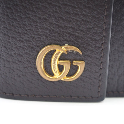 GUCCI Key case Key holder  435305 leather Brown six hooks GG Marmont unisex(Unisex) Used Authentic