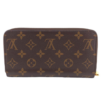 LOUIS VUITTON Long Wallet Purse M41895 leather Brown Monogram Zippy wallet