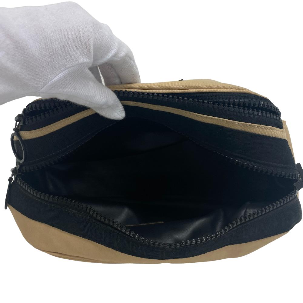 CHANEL Pouch Nylon beige COCO Mark Chanel Sport