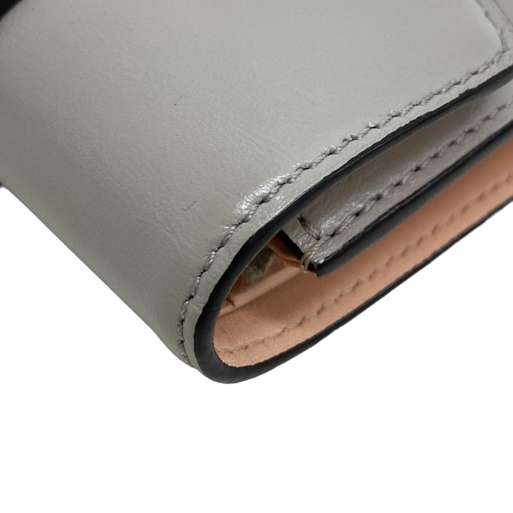 LOUIS VUITTON Tri-fold wallet M80475 leather gray Portefeuille Ponneuf