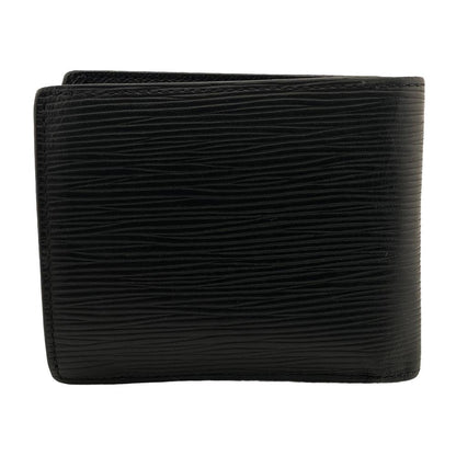 LOUIS VUITTON Bifold Wallet M62289 leather black Epi Portefeuille Marco Black mens Used Authentic