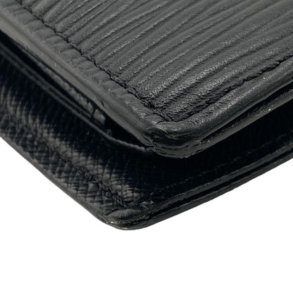 LOUIS VUITTON Bifold Wallet M62289 leather black Epi Portefeuille Marco Black mens Used Authentic