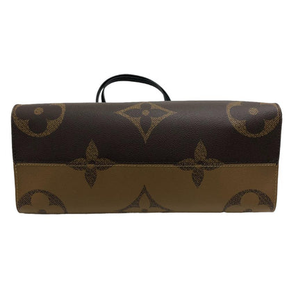 LOUIS VUITTON Handbag M45321 leather Brown Monogram Giant Reverse On the Go MM Women Used Authentic