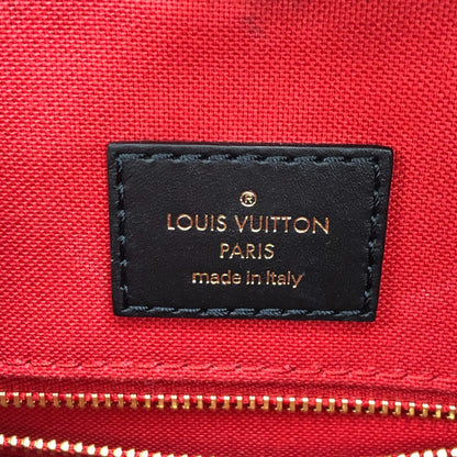 LOUIS VUITTON Handbag M45321 leather Brown Monogram Giant Reverse On the Go MM Women Used Authentic