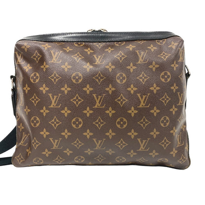 LOUIS VUITTON Shoulder Bag M40387 leather Brown Monogram macacer Torres unisex(Unisex) Used Authentic