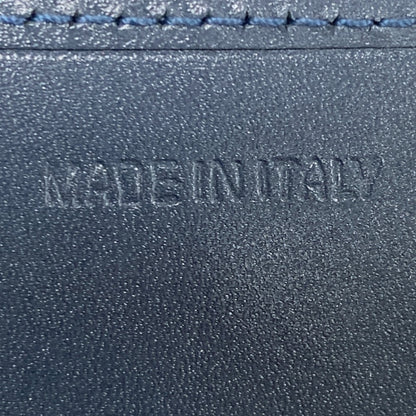 PRADA Long Wallet Purse leather blue Vittero