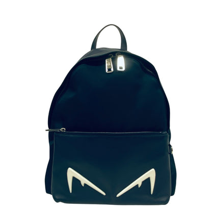 FENDI Backpack 7VZ042 Nylon, Leather Navy monster