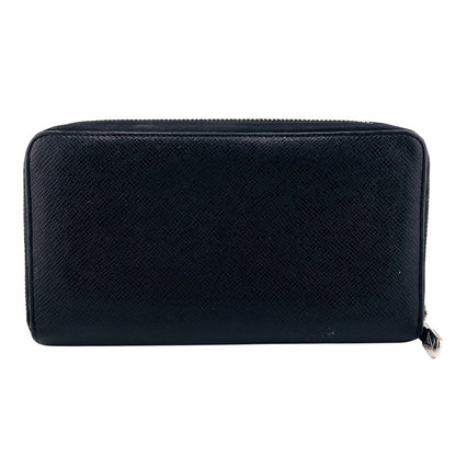 LOUIS VUITTON Long Wallet Purse M30056 leather black Taiga Zippy Organizer