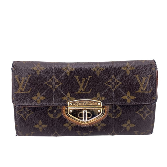 LOUIS VUITTON Long Wallet Purse M66556 Monogram Brown Monogram Etoile Portefeuille Sarah