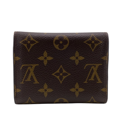 LOUIS VUITTON Tri-fold wallet M62472 leather Brown Monogram Victorine