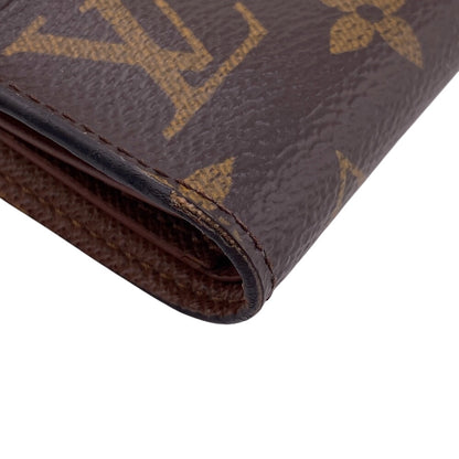 LOUIS VUITTON Tri-fold wallet M62472 leather Brown Monogram Victorine
