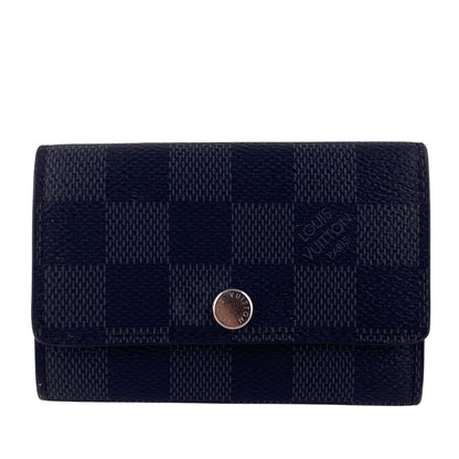 LOUIS VUITTON Key case Key holder  N62662 Damier Graphite , Leather gray Damier Grafitte Multicles6