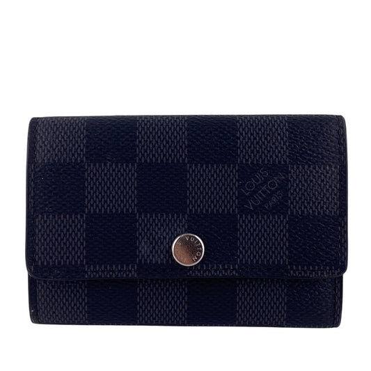 LOUIS VUITTON Key case Key holder  N62662 Damier Graphite , Leather gray Damier Grafitte Multicles6