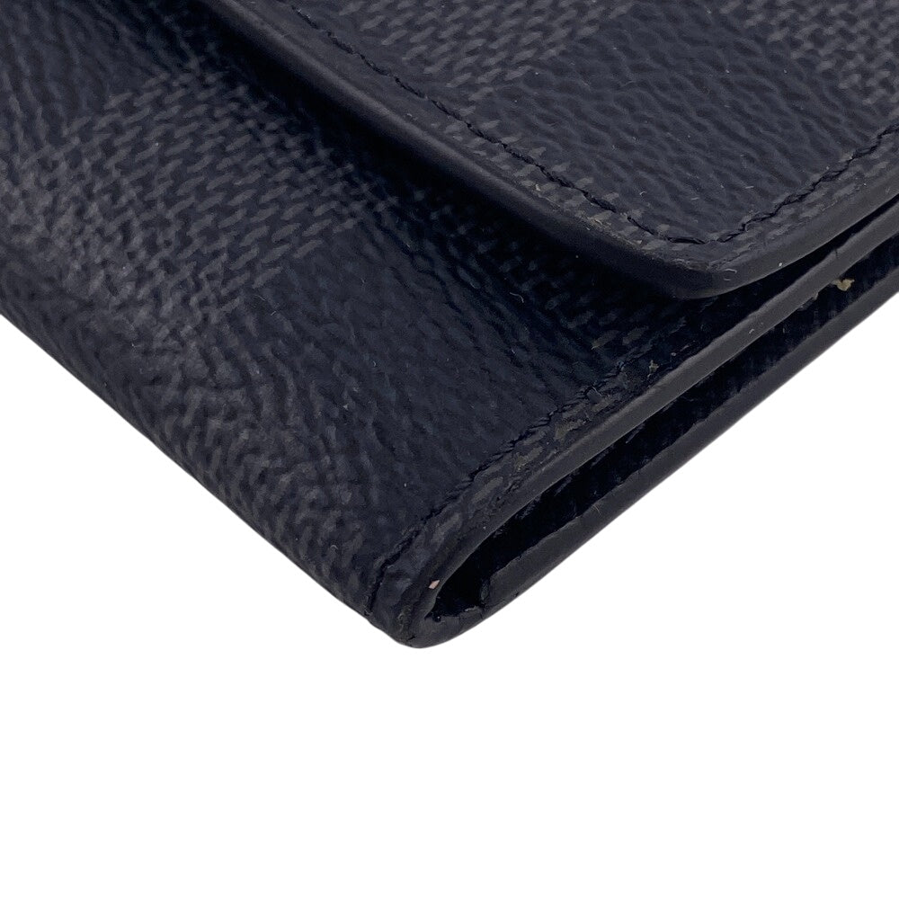 LOUIS VUITTON Key case Key holder  N62662 Damier Graphite , Leather gray Damier Grafitte Multicles6
