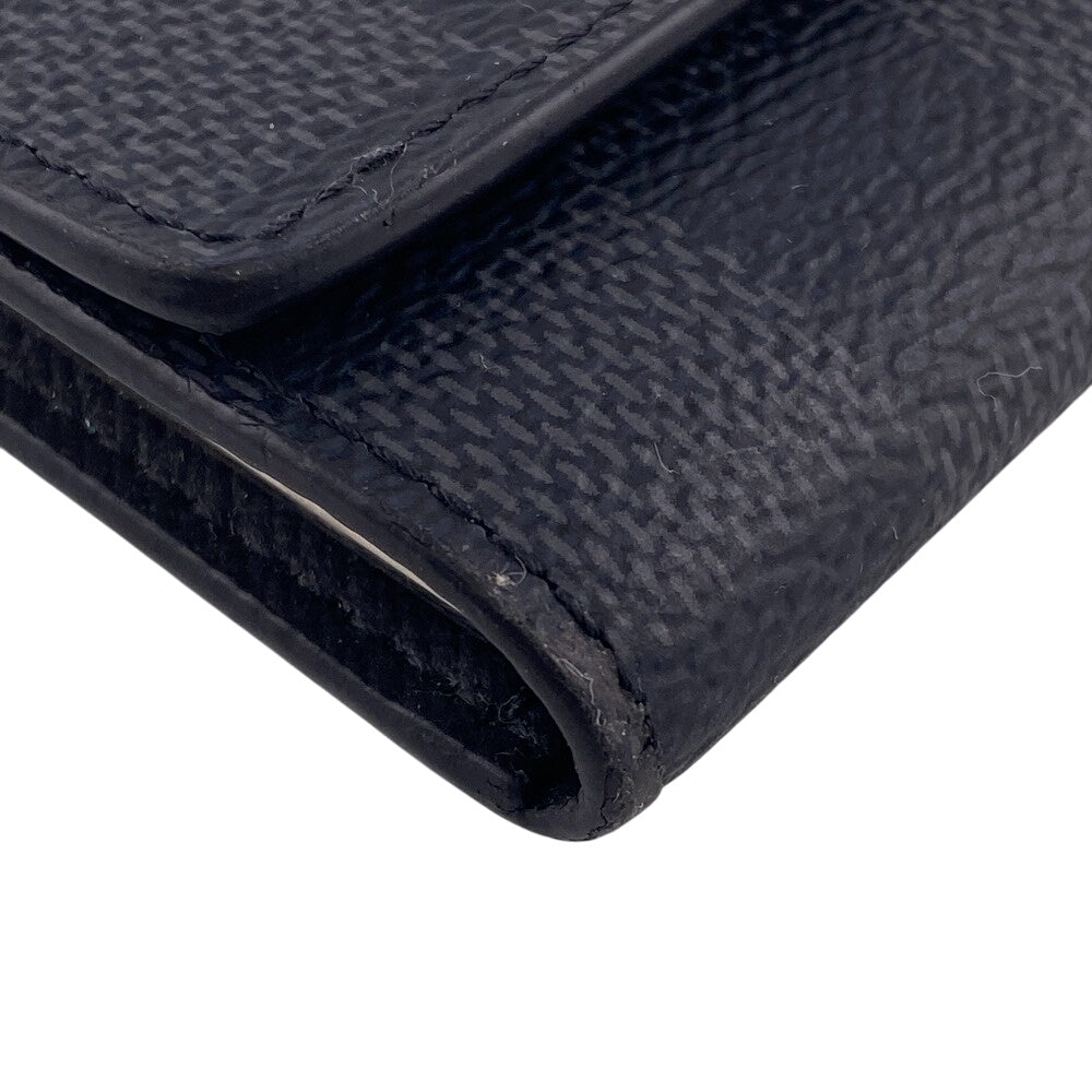 LOUIS VUITTON Key case Key holder  N62662 Damier Graphite , Leather gray Damier Grafitte Multicles6