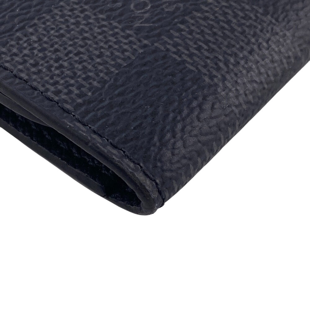 LOUIS VUITTON Key case Key holder  N62662 Damier Graphite , Leather gray Damier Grafitte Multicles6