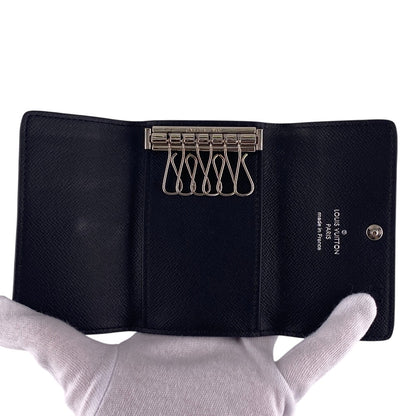 LOUIS VUITTON Key case Key holder  N62662 Damier Graphite , Leather gray Damier Grafitte Multicles6