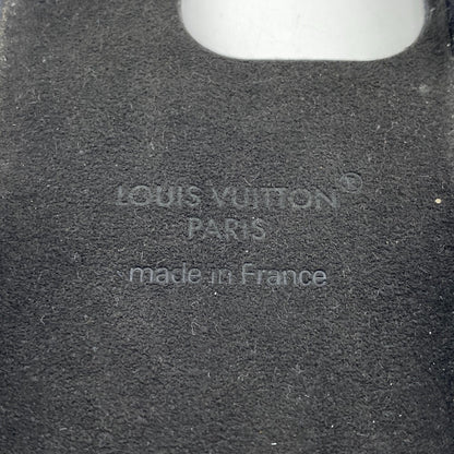 LOUIS VUITTON iPhone case M82887 leather Brown Monogram Bumper 15 PRO