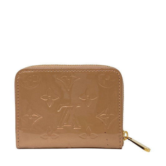 LOUIS VUITTON Coin case M90601 Vernis beige Monogram Vernis Zip around purse