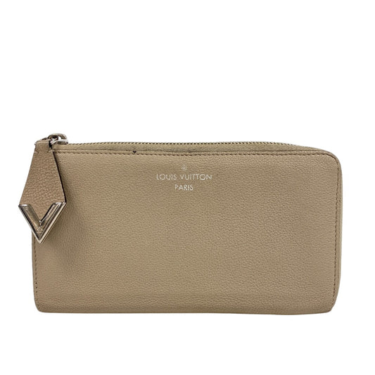LOUIS VUITTON Long Wallet Purse leather beige M60147 Comet Parnassus