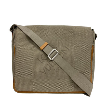 LOUIS VUITTON Messenger bag M93030 Nylon khaki Damier Jean Messier