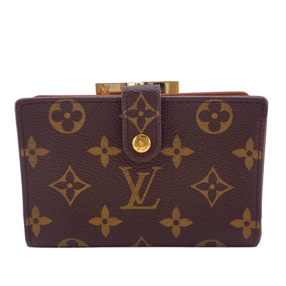 LOUIS VUITTON Bifold Wallet M61674 leather Brown Monogram Viennois Made in USA