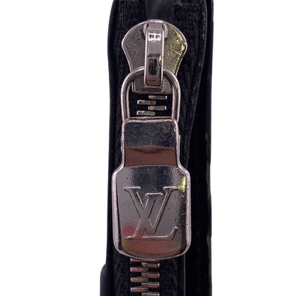 LOUIS VUITTON Coin case N64038 leather black Damier Grafitte Coin card holder