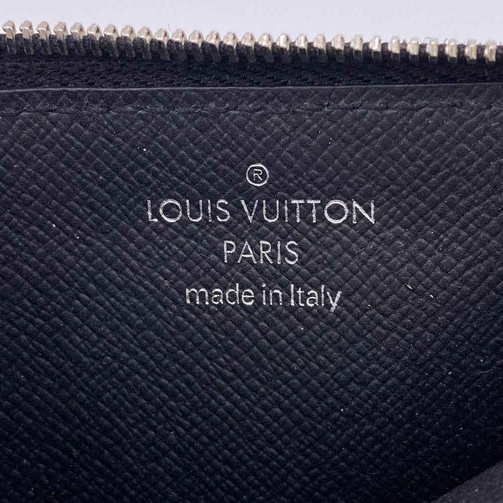 LOUIS VUITTON Coin case N64038 leather black Damier Grafitte Coin card holder