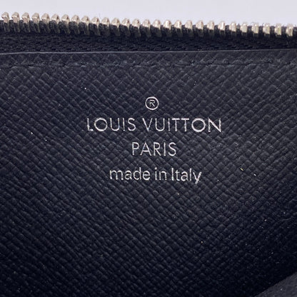 LOUIS VUITTON Coin case N64038 leather black Damier Grafitte Coin card holder