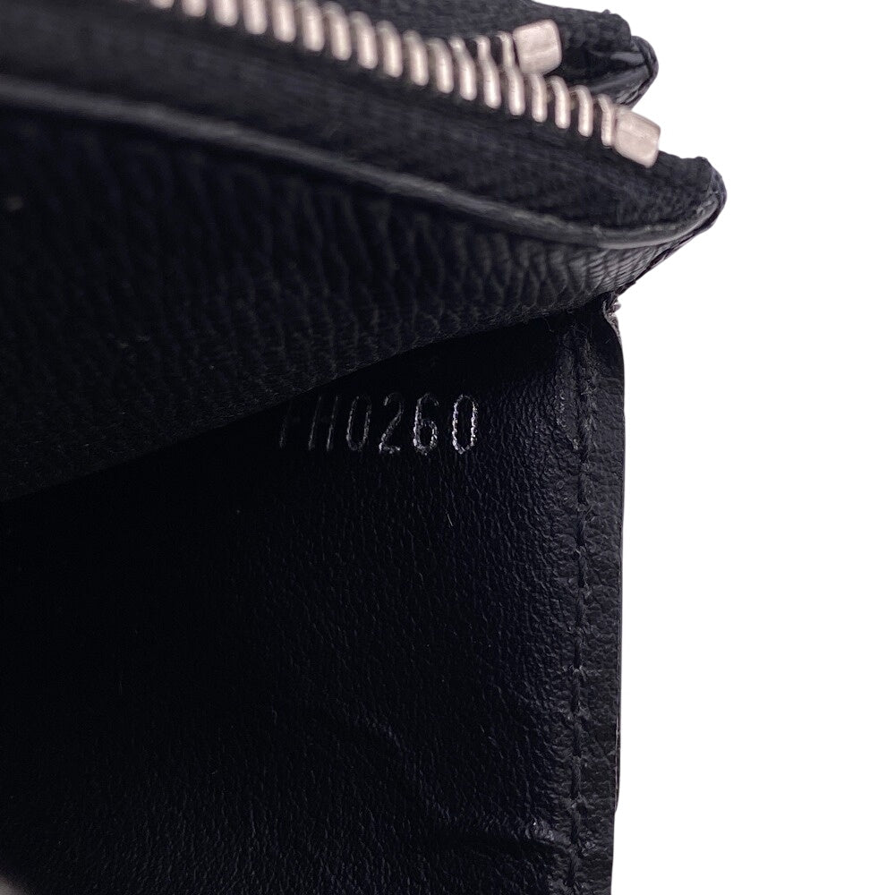 LOUIS VUITTON Coin case N64038 leather black Damier Grafitte Coin card holder