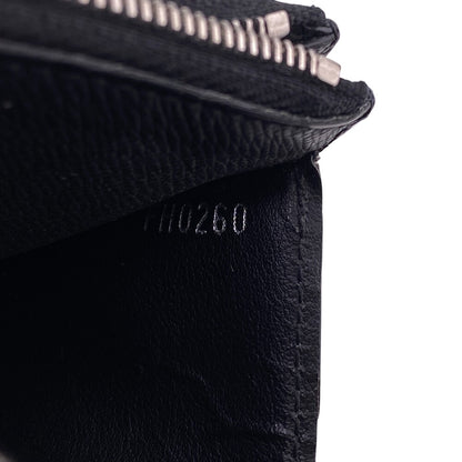 LOUIS VUITTON Coin case N64038 leather black Damier Grafitte Coin card holder