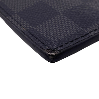LOUIS VUITTON Coin case N64038 leather black Damier Grafitte Coin card holder