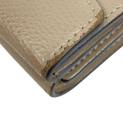 FENDI Tri-fold wallet 8M0395 leather beige micro