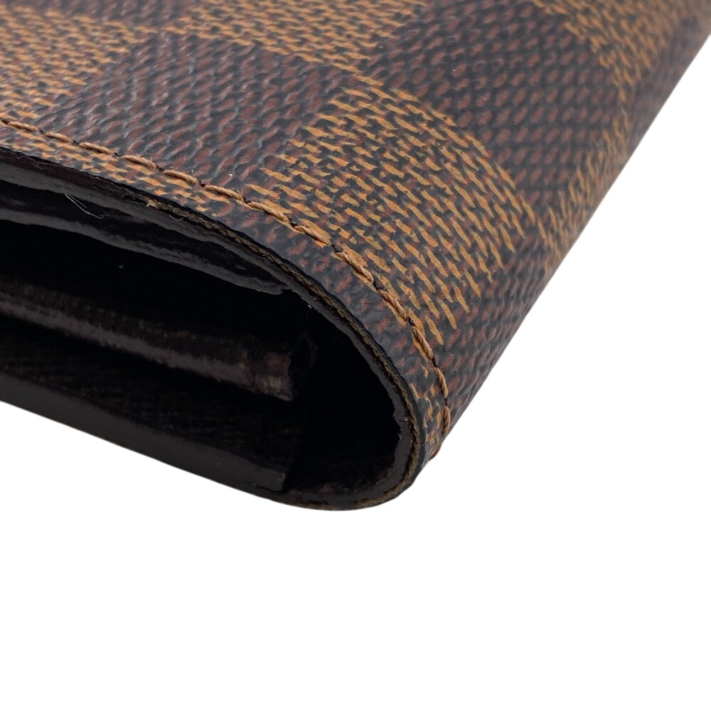 LOUIS VUITTON Long Wallet Purse N61734 Damier Brown Damier Sara