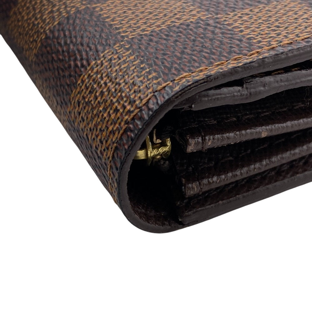 LOUIS VUITTON Long Wallet Purse N61734 Damier Brown Damier Sara