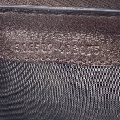 GUCCI Long Wallet Purse 306589 leather Brown Guccisima