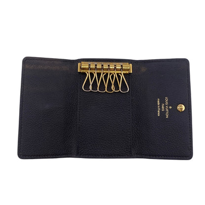 LOUIS VUITTON Key case Key holder  M64421 leather black Monogram Unplant Multicles6