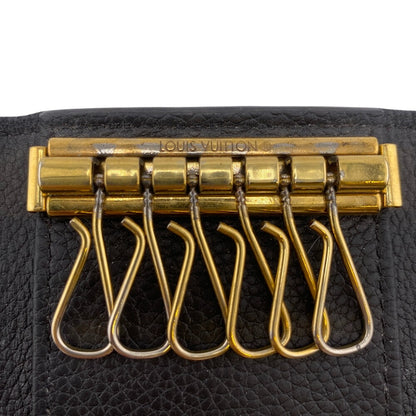 LOUIS VUITTON Key case Key holder  M64421 leather black Monogram Unplant Multicles6